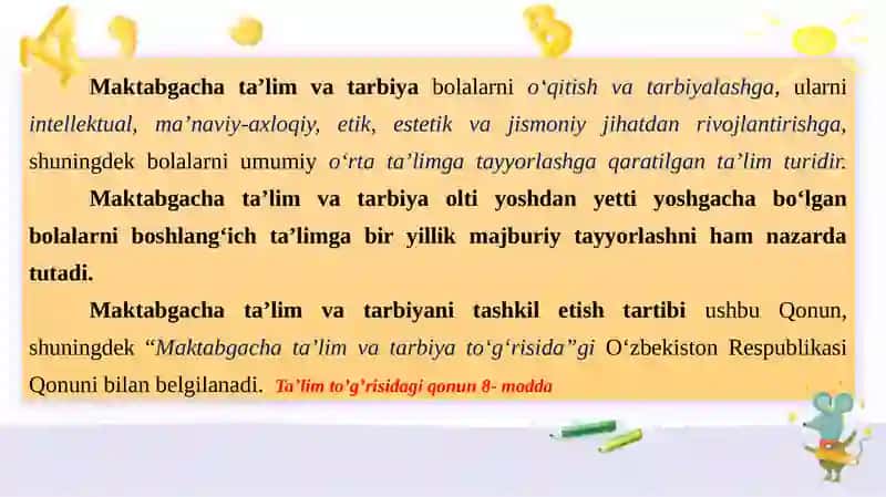 Maktabgacha ta'lim tashkiloti 3