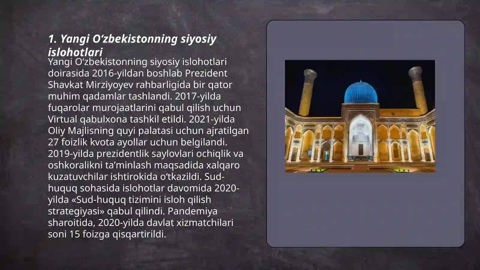 Yangi Oʻzbekiston tarixi 3