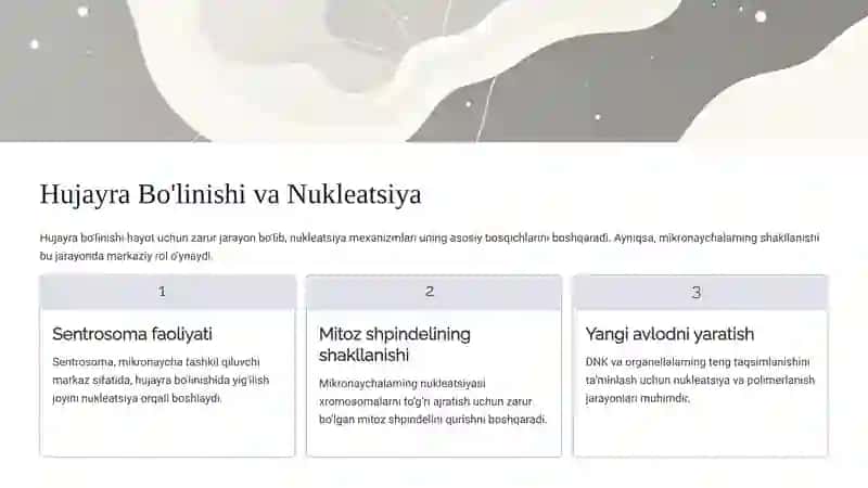 Hujayra Nukleozasi: Hayotning Asosiy Boshlanishi 3