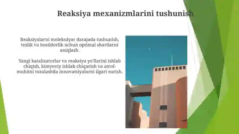 Kimyoviy Kinetika: Sanoat Jarayonlarining Asoslari 3