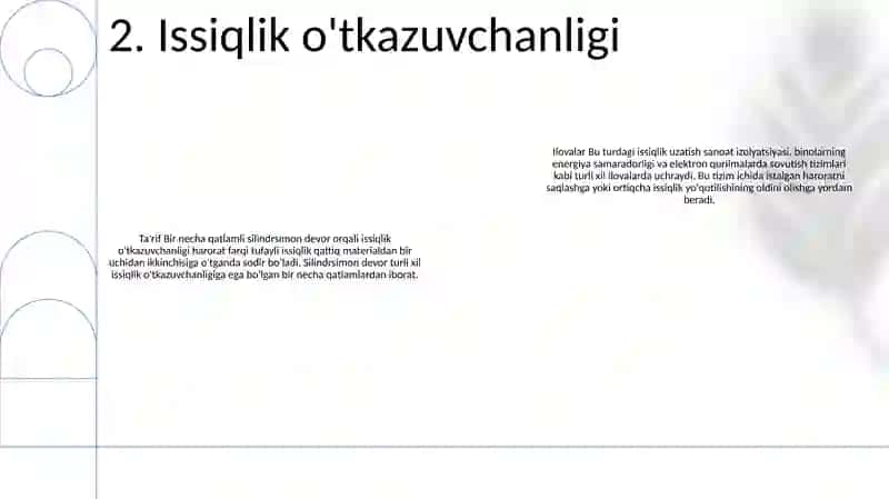 Bir Va Ko'P Qatlamli Silindirik Devor Orqali Issiqlik Uztish 3