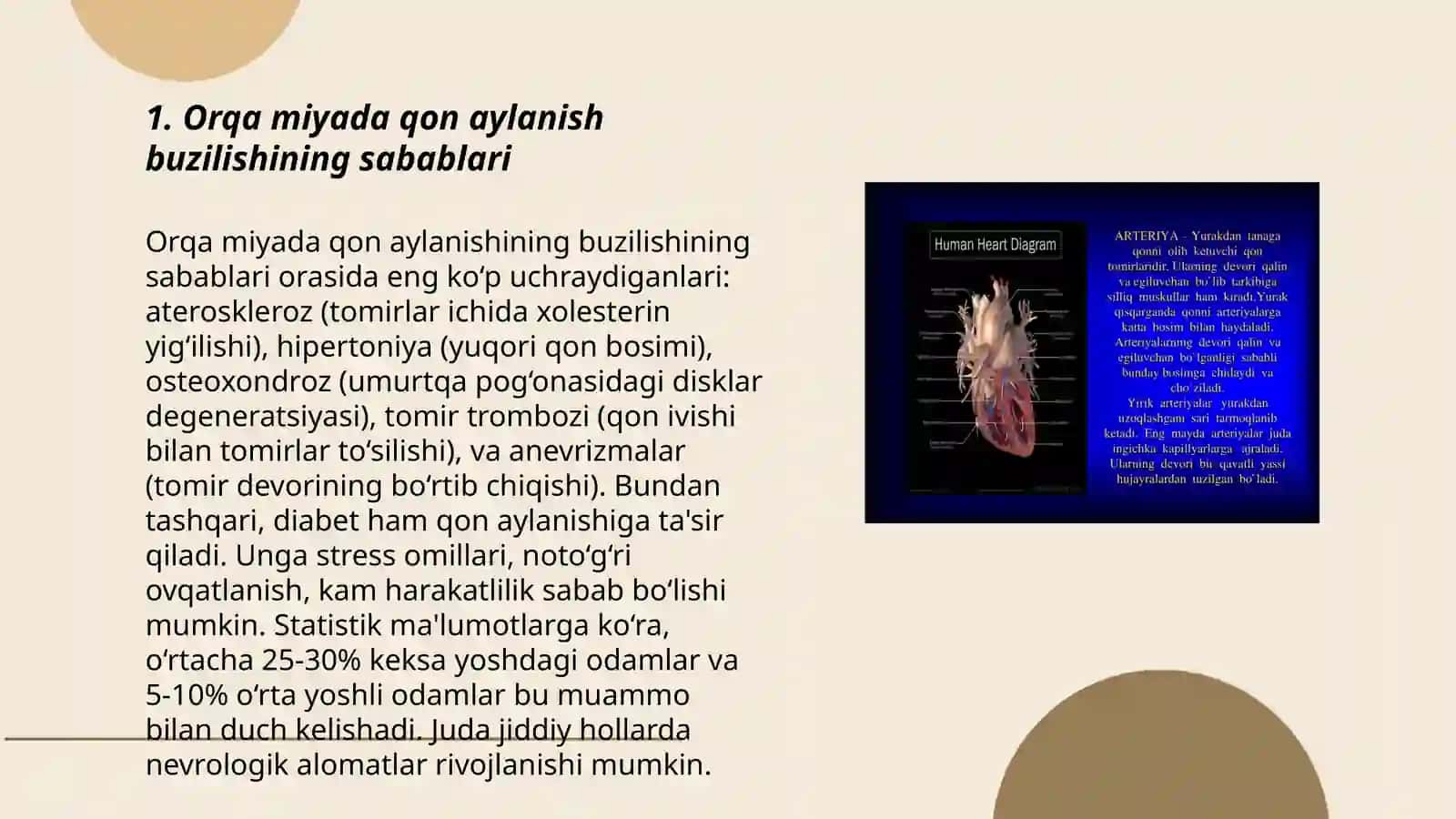 Orqa miyada qon aylanishing buzilishi 3