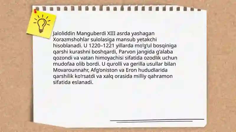 Jaloliddin Manguberdi-Vatan himoyachisi 3