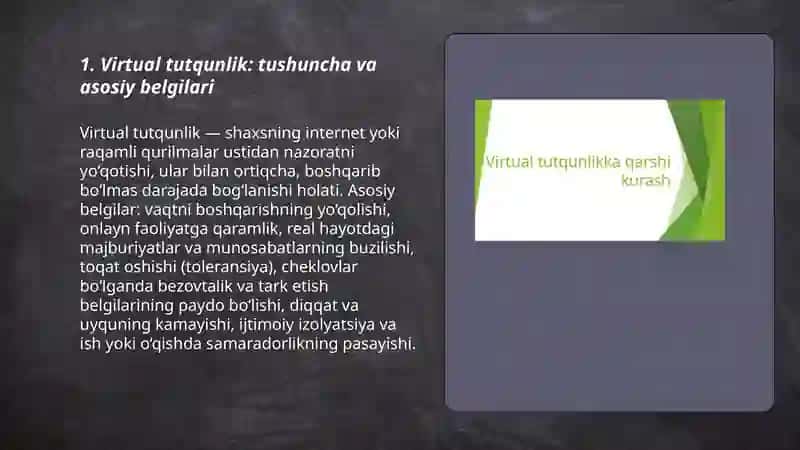 Virtual tutqunlikka qarshi kurash 3