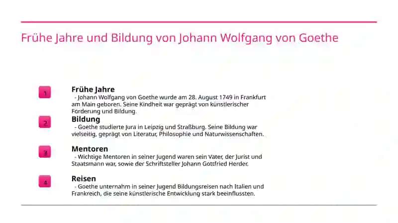 Biografie von Johann Wolfgang von Goethe 3