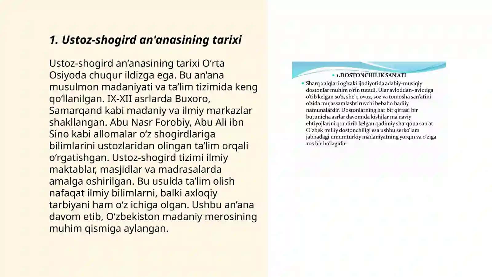 Xalq pedagogikasida ustoz shogird an'analari 3
