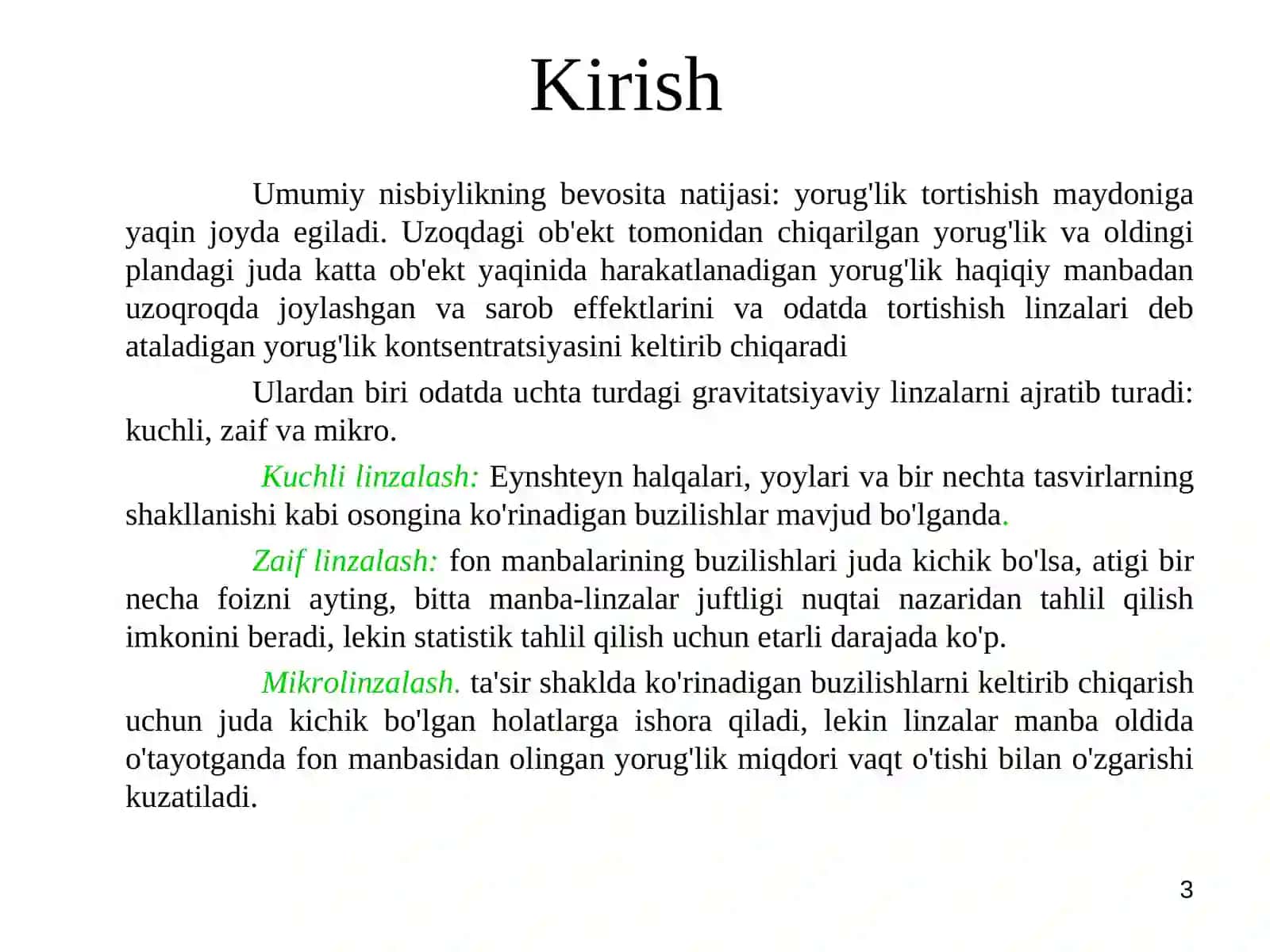 Qoramtir Materya Mavjudligida Yorug’likning Burilish Burchagini Aniqlash 3