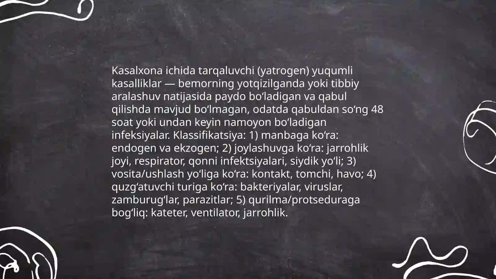 Kasalxona ichida tarqaluvchi (yatrogen)yuqumli kasalliklar quzg'atuvchilar va ularni laboratoriya tashxisi 3