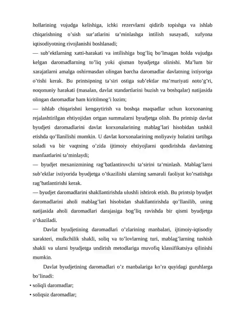 Davlat byudjetining daromadlari 3