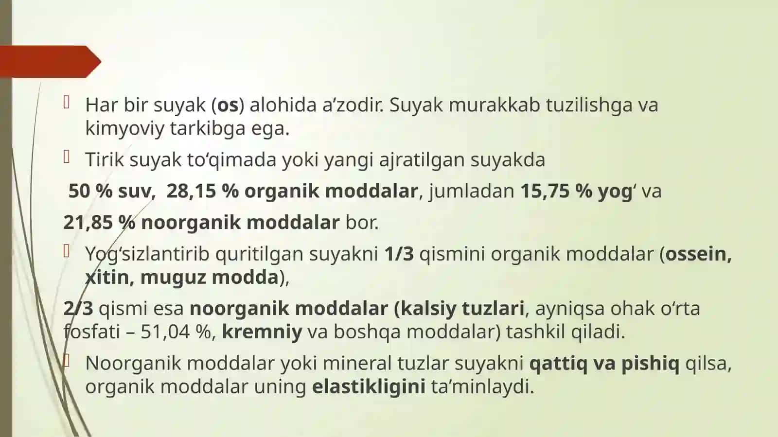 Osteologiya-suyaklarning tuzilishi haqida ilm 3