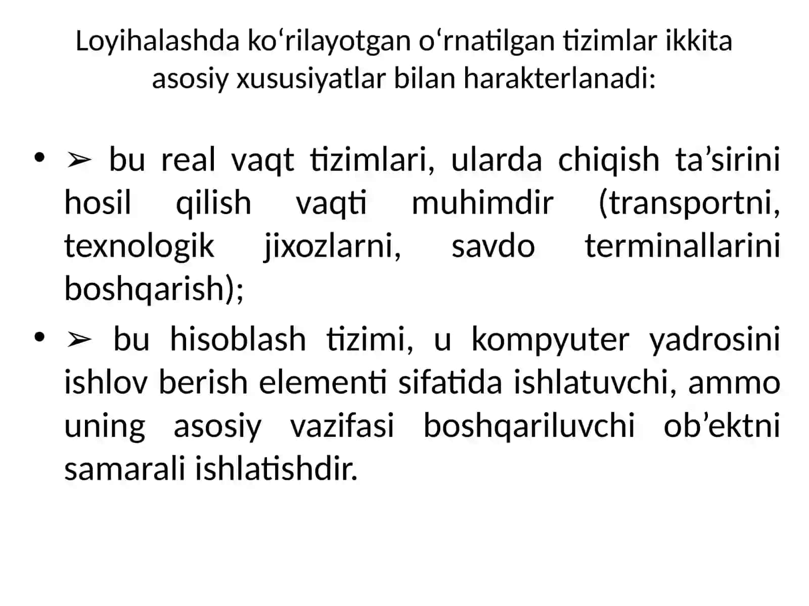 O‘rnatilgantizimlarni loyihalash va yaratish muammolari 3