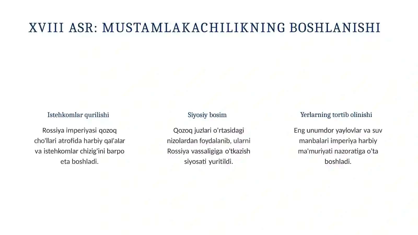 Rossiya mustamlakachiligiga qarshi qarshilik tarixi (XVIII—XX asrlar) 3