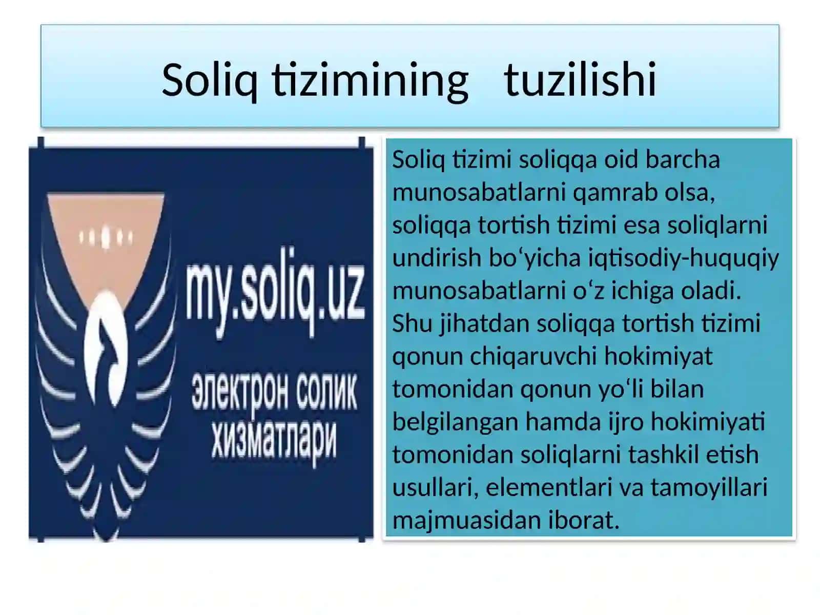 O‘zbekiston Respublikasi soliq tizimi va uning shakllanishini nazariy asoslari 3