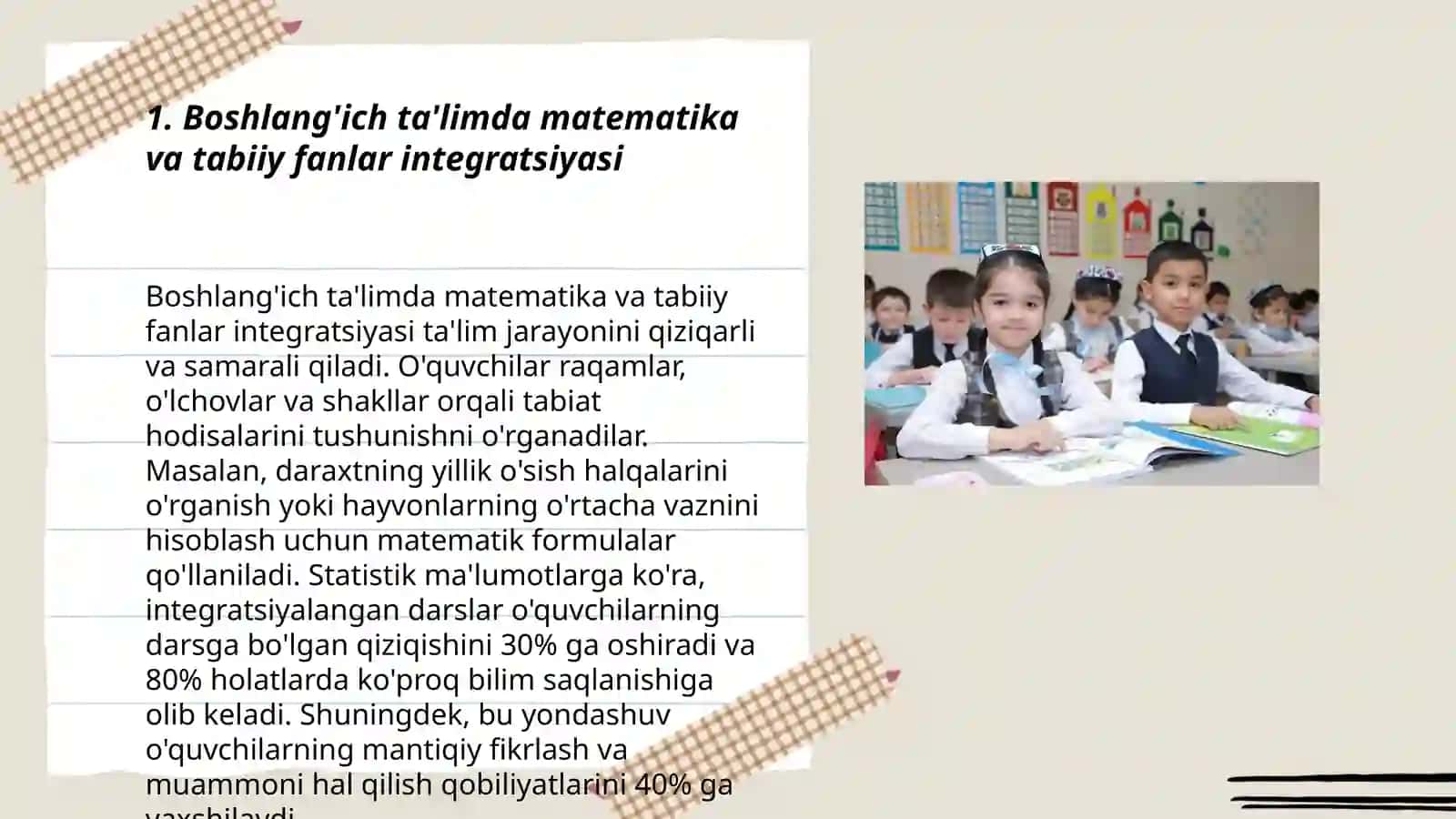 Boshlang'ich ta'limda fanlar aro integratsiya 3