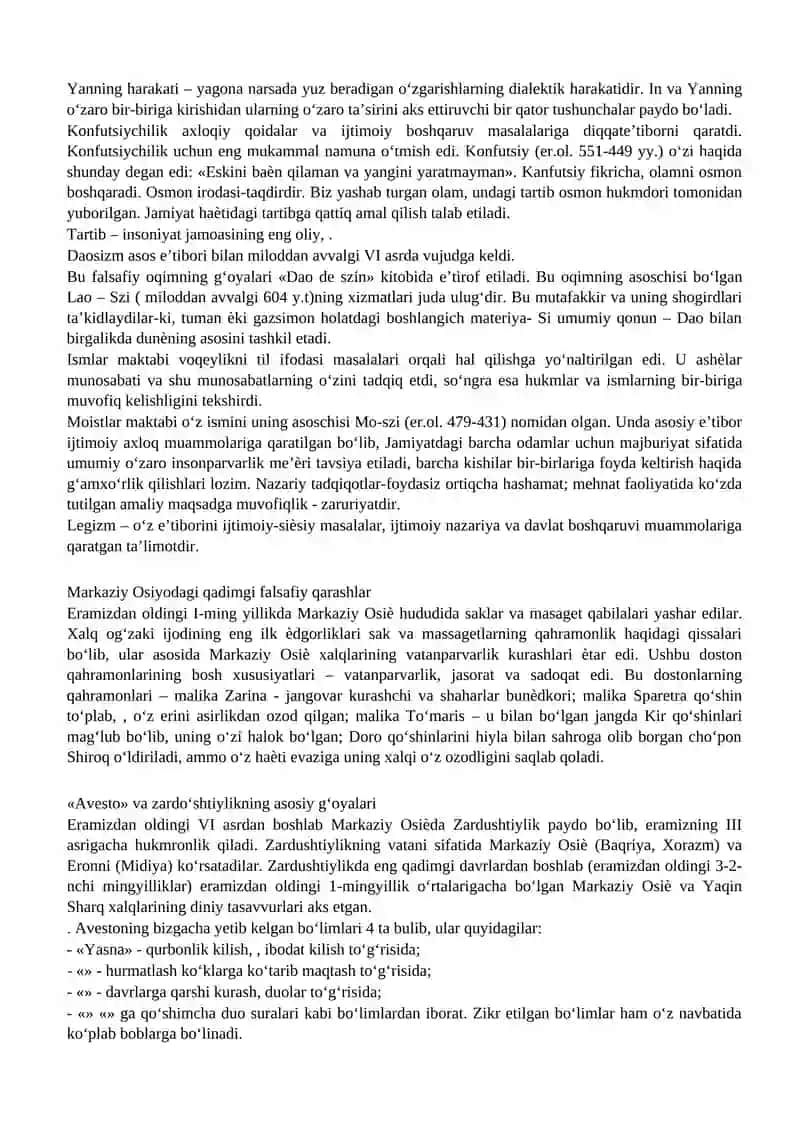 FALSAFIY TAFAKKUR TARAQQIYOT BOSQICHLARI: SHARQ FALSAFASI 3