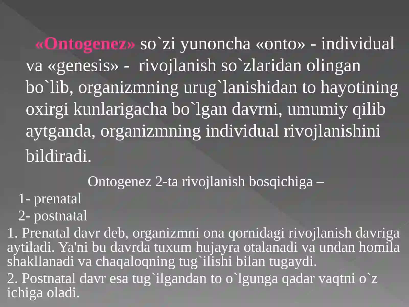 Yosh fiziologiyasi faniga kirish 3