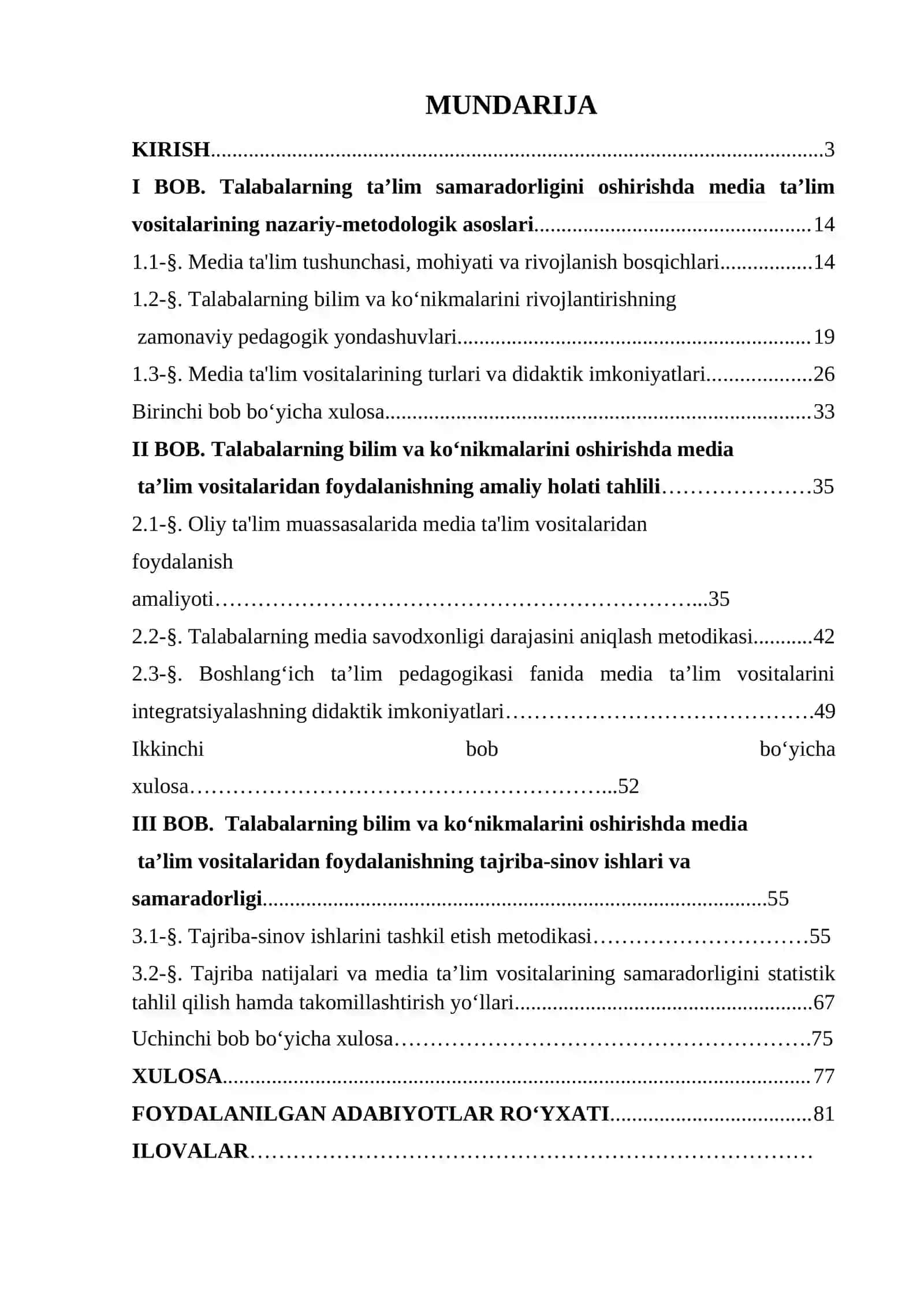 TALABALARNING BILIM VA KO’NIKMALARINI OSHIRISHDA MEDIA TA’LIM VOSITASIDAN FOYDALANISH 3