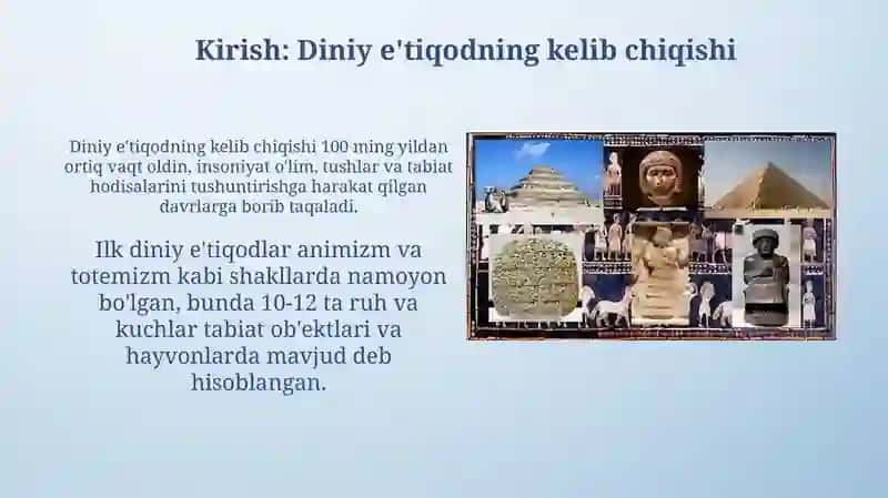 Dinlar kelib chiqishining ijtimoiy tarixiy asoslari 3