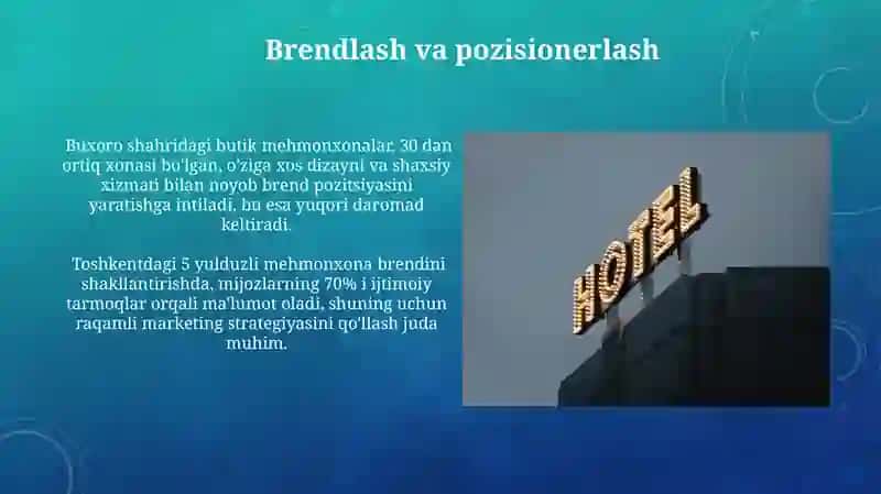 Mehmonxona marketing kommunikatsiyalari 3