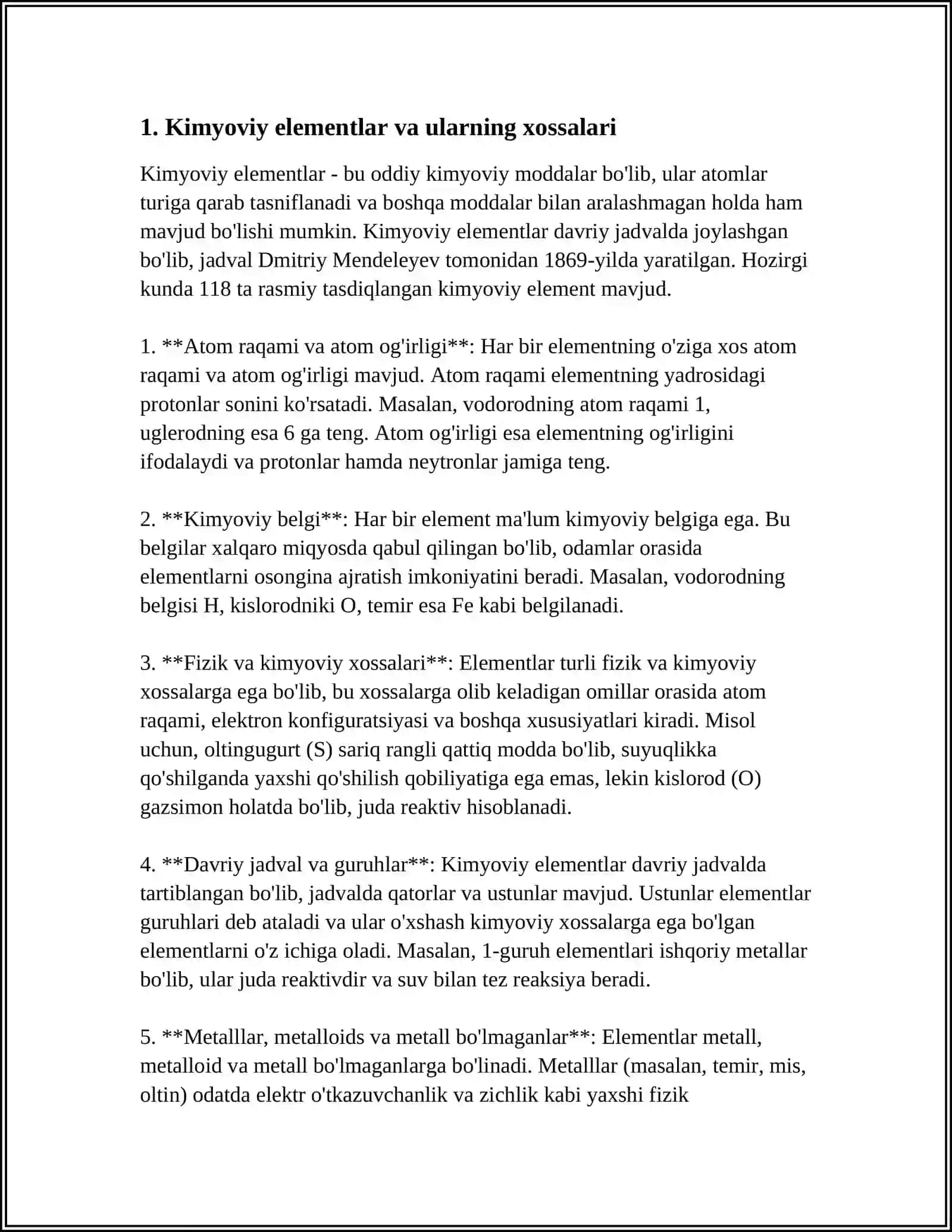 D.I.MENDELEYEVNING DAVRIY SISTEMASI 3