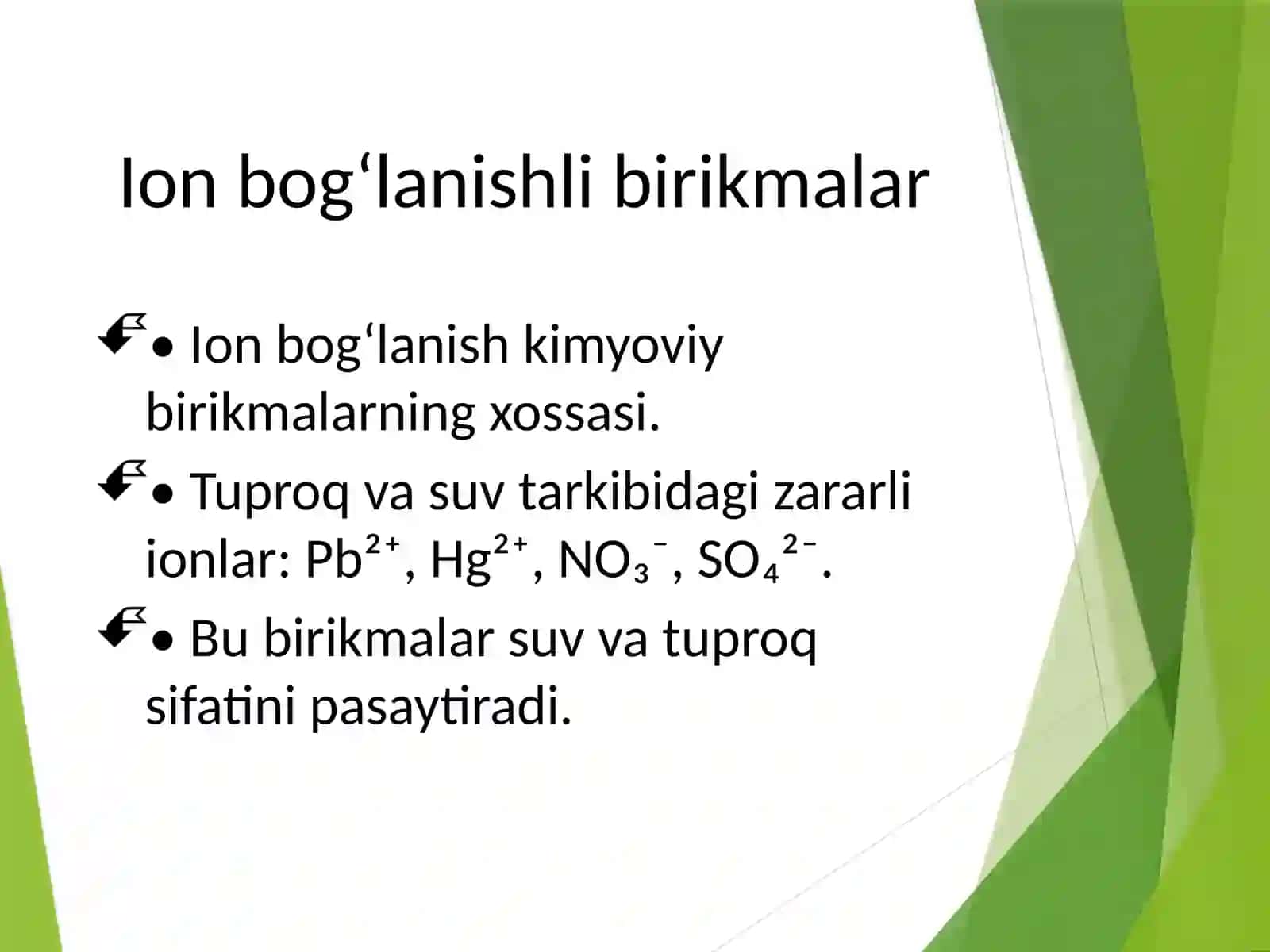 Tuproq va suvning ifloslanish sabablari 3