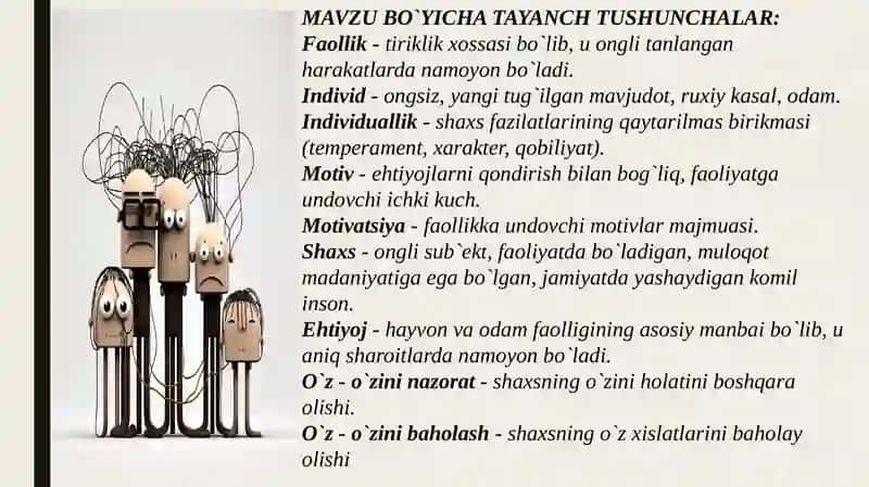 SHAXSNI EVOLYUTSION JIHATDAN RIVOJLANISHI 3