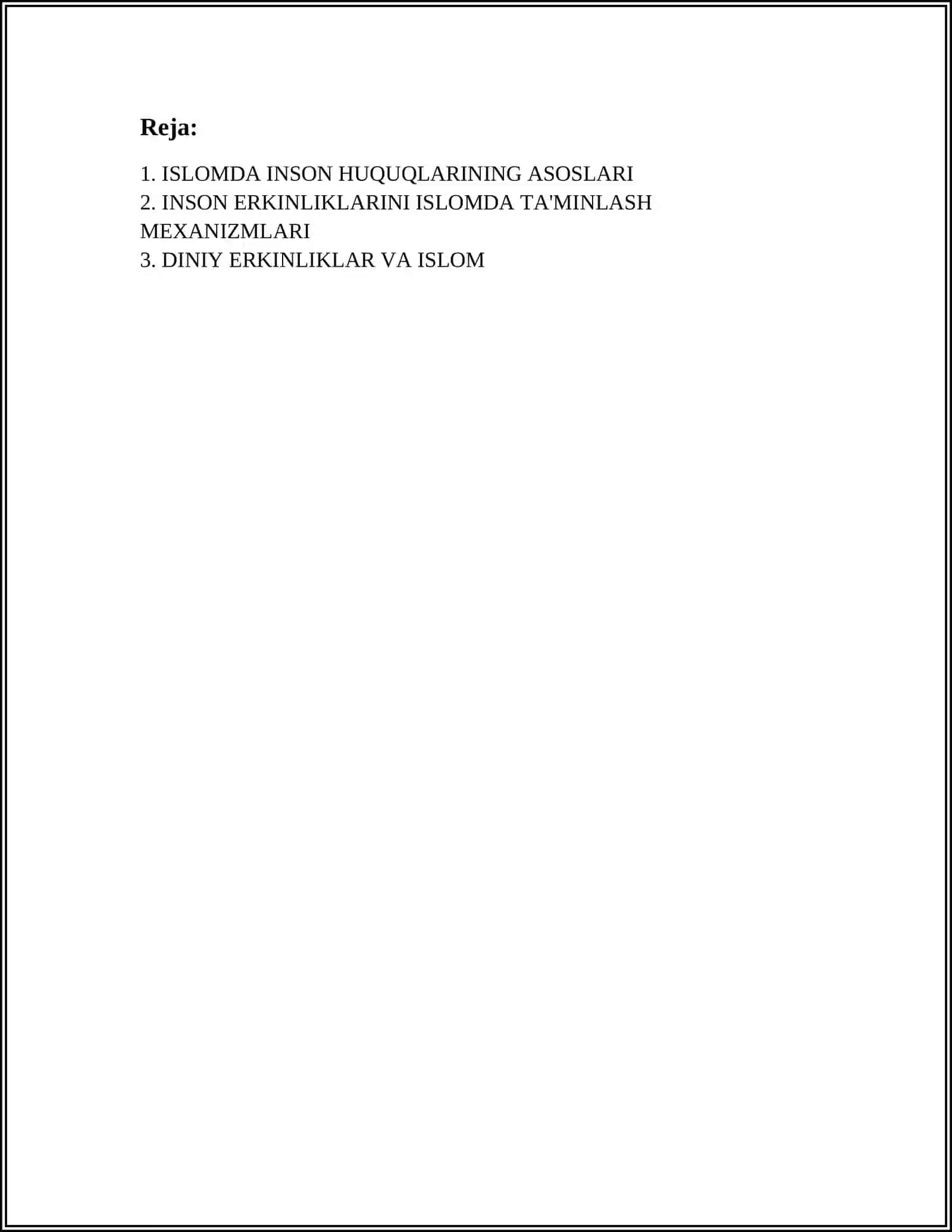 ISLOMDA INSON HUQUQ VA ERKINLIKLARINI TA'MINLASH 3