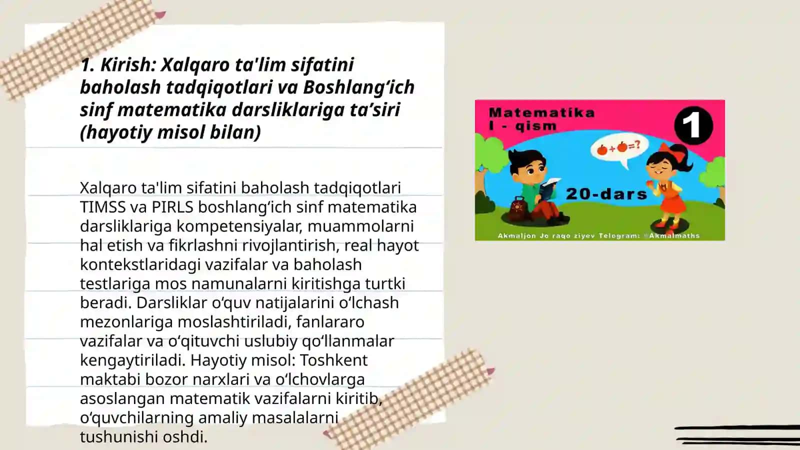 Boshlangʻich sinf matematika darsliklari 3