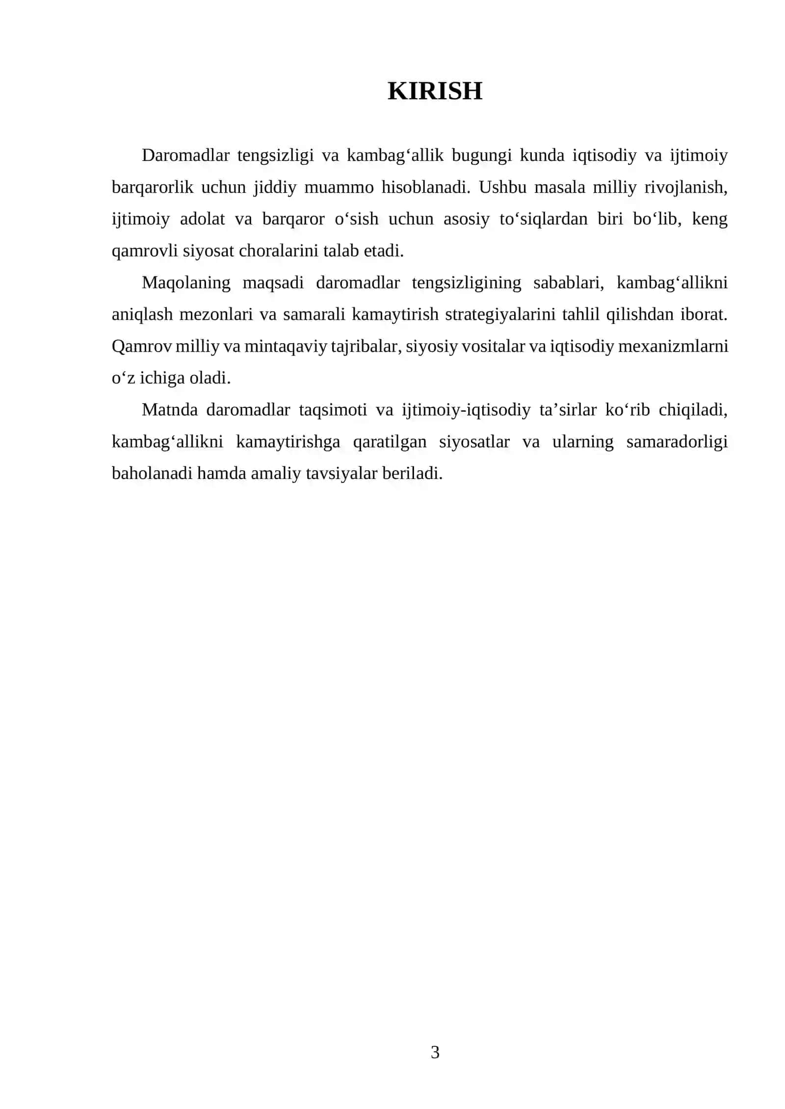 Daromadlar tengsizligi va kambagʻallikni kamaytirish strategiyalari 3
