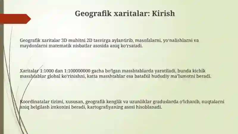 Geografik xaritalar 3