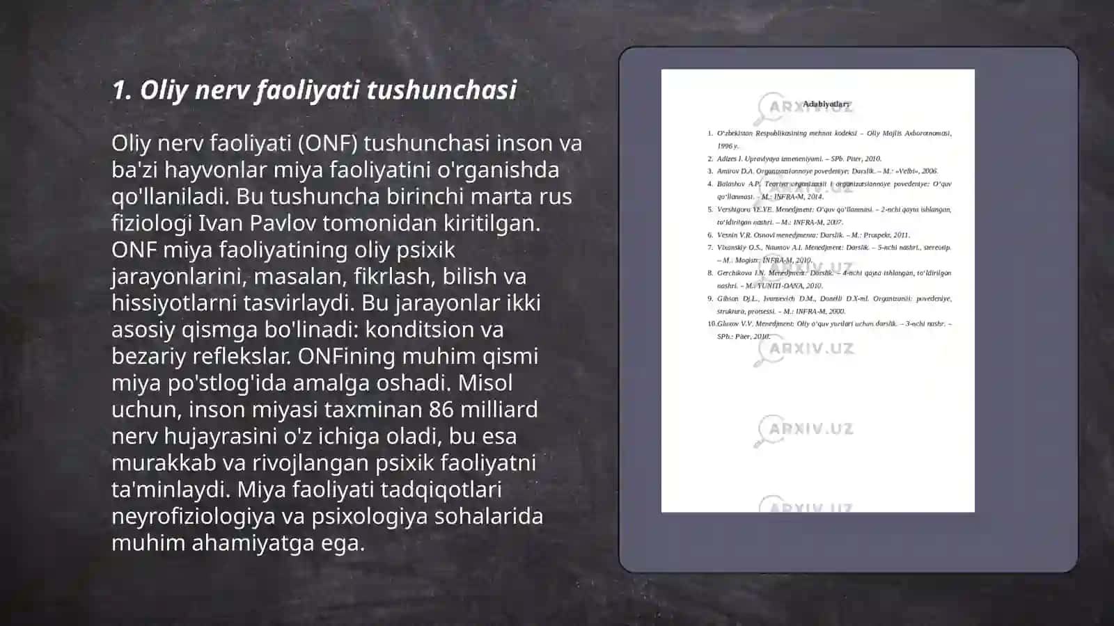 Oliy nerv faoliyati 3