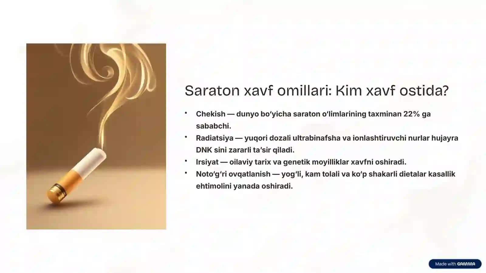 Onkologik kasalliklarni erta aniqlashning ahamiyati 3