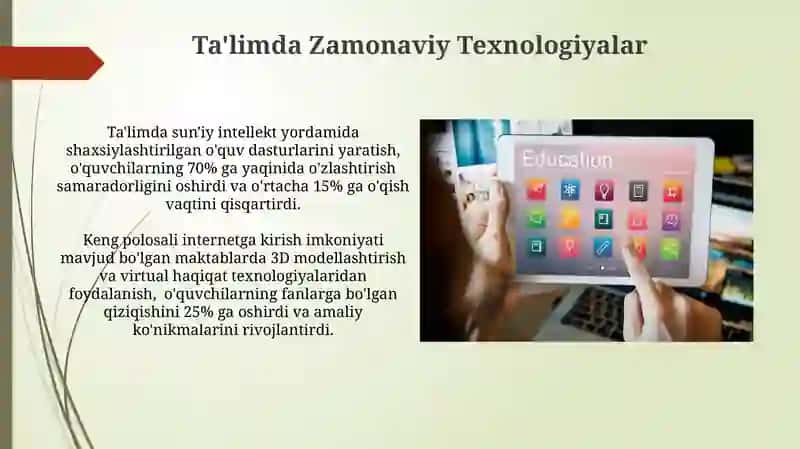 Smart-elektron o'quv texnologiyalari 3