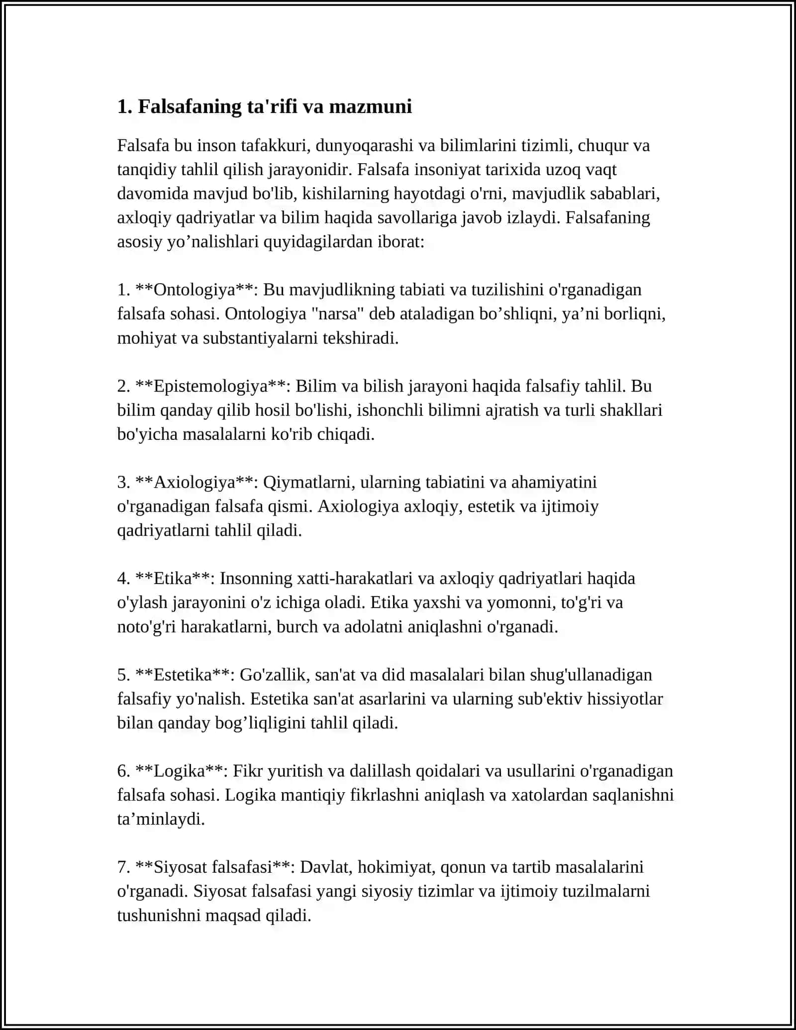 Falsafaning boshqa fan soha mutaxassislar uchun ahamiyati 3