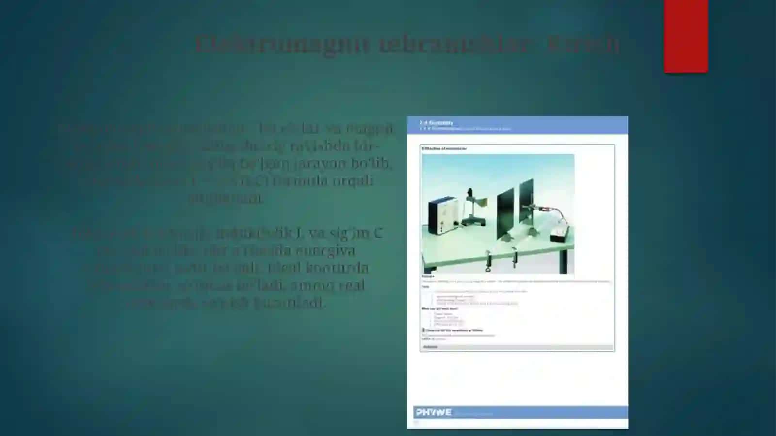 Elektromagnit tebranishlar va toʻlqinlar 3