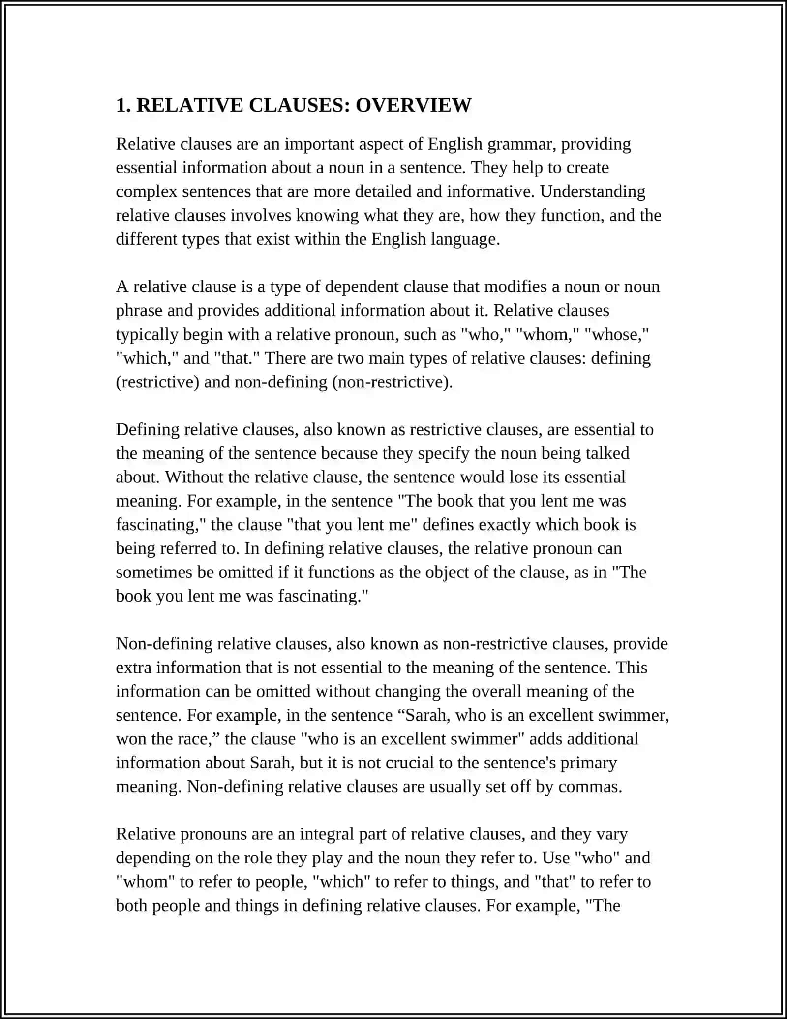 RELATIVE CLAUSES 3