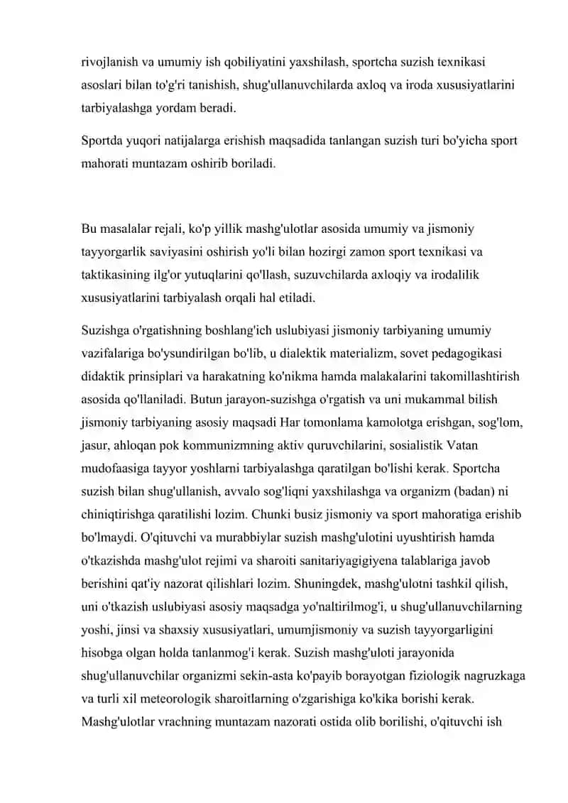Chalqanch krol Usulida Suzish Texnikasini O'rgatish 3