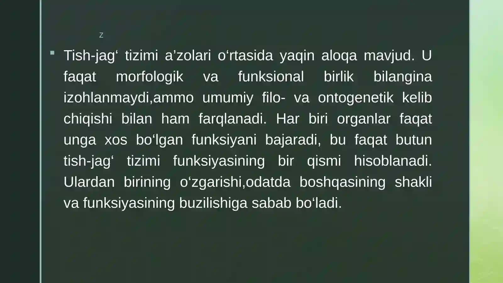Ogʻiz boʻshligʻining shilliq qavati va boʻlimlari 3