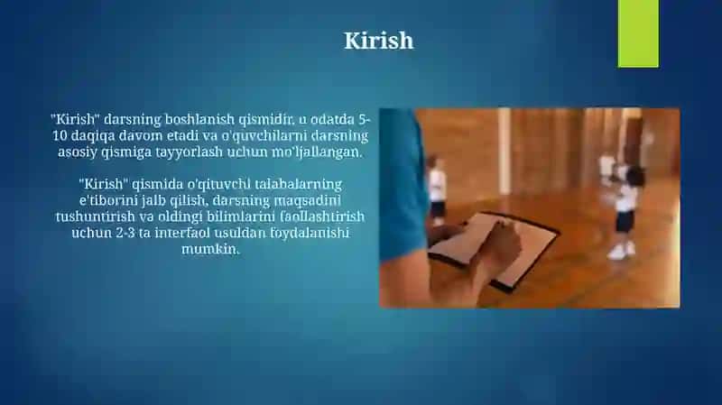 Jismoniy tarbiya darsini kuztish 3