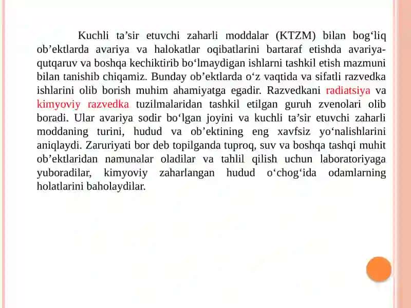 AMALIY MASHG’ULOT №3: IShLABChIQARIShNINGZARARLIVAZAHARLIOMILLARINIINSONORGANIZMIGATA’SIRINIHISOBLASh 3