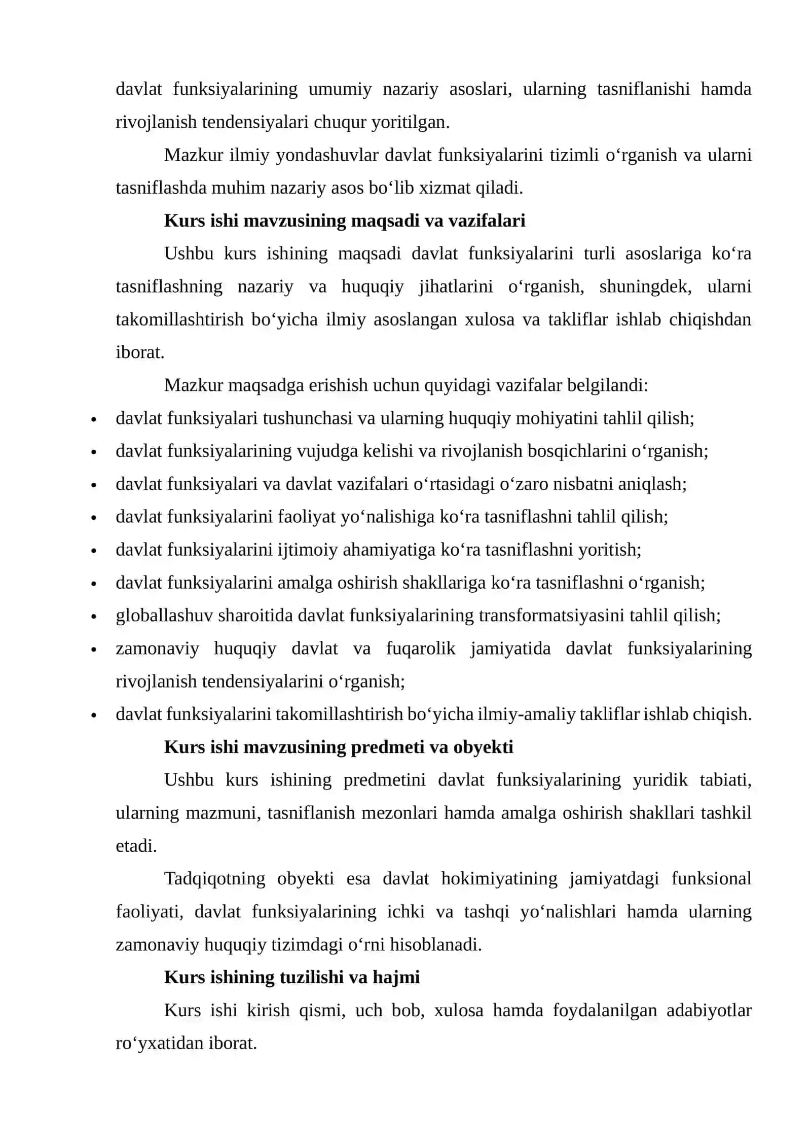 DAVLAT FUNKTSIYALARINI TURLI ASOSLARIGA KO'RA TASNIFLASH 3