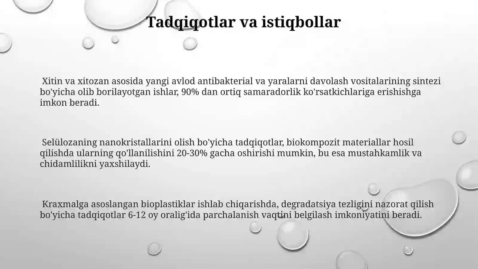 Tabiiy polimerlar ( sellyuloza, kraxmal, xitinkan) 3