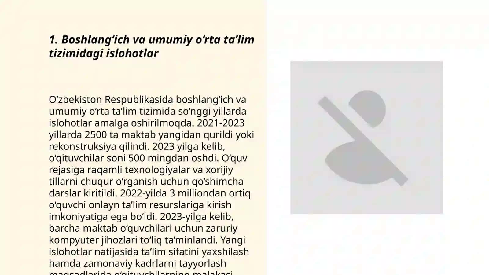 Boshlang‘ich va umumiy o‘rta ta’lim tizimidagi islohotlar 3