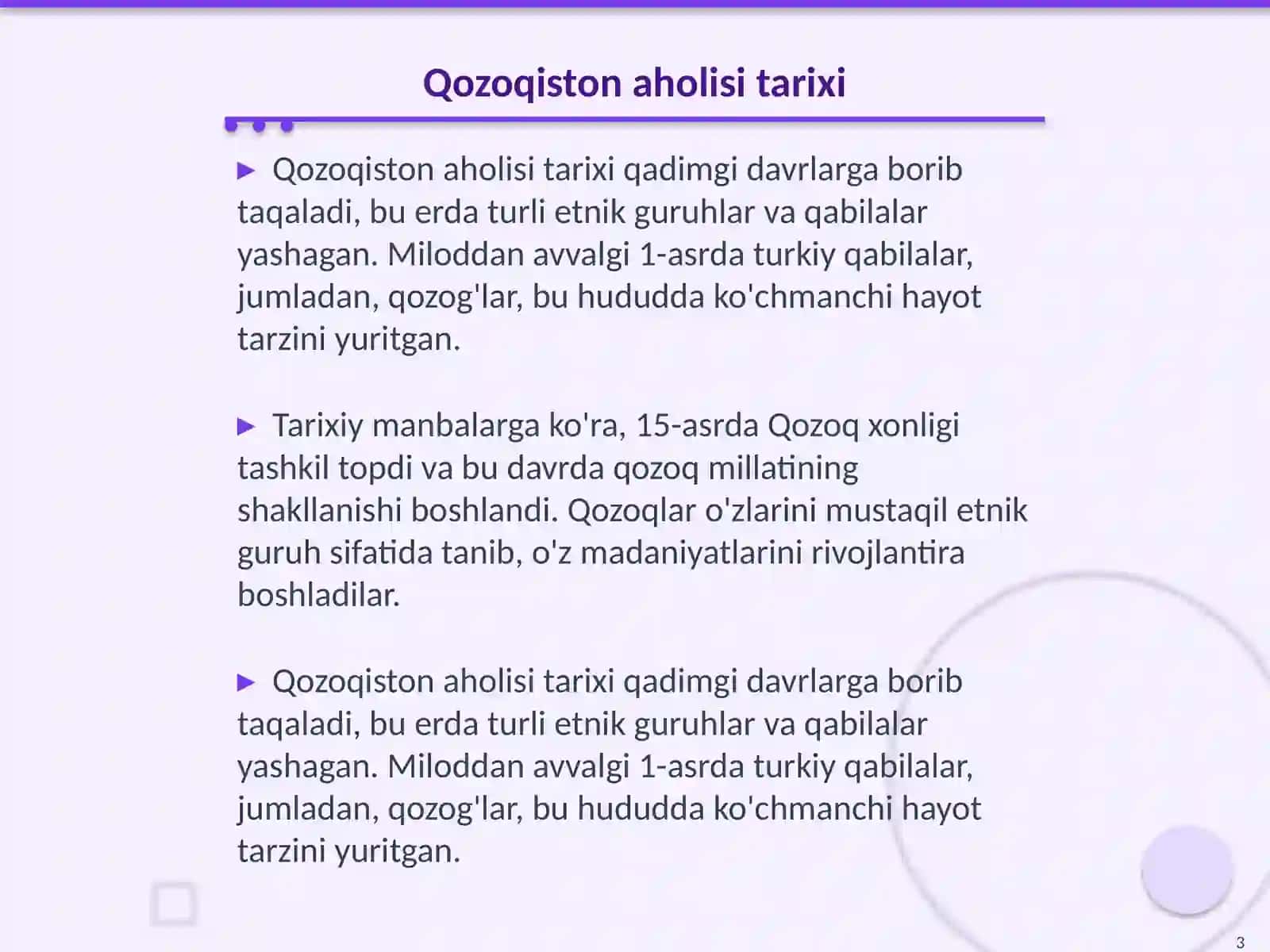Qozoqiston aholisi 3