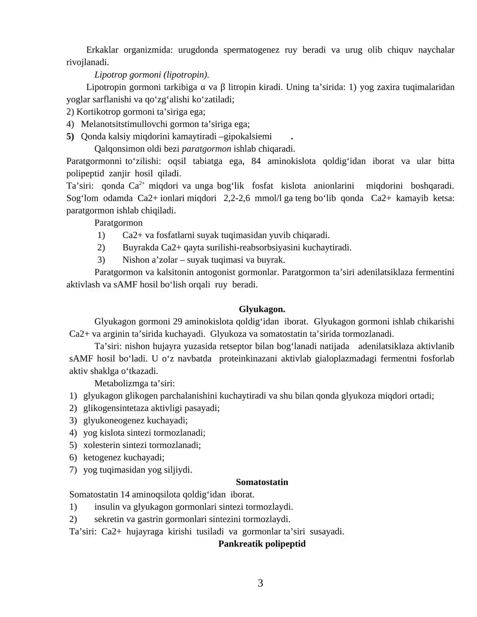 FUNKSIONAL BIOKIMYO ENDOKRIN TIZIM BIOKIMYOSI 3