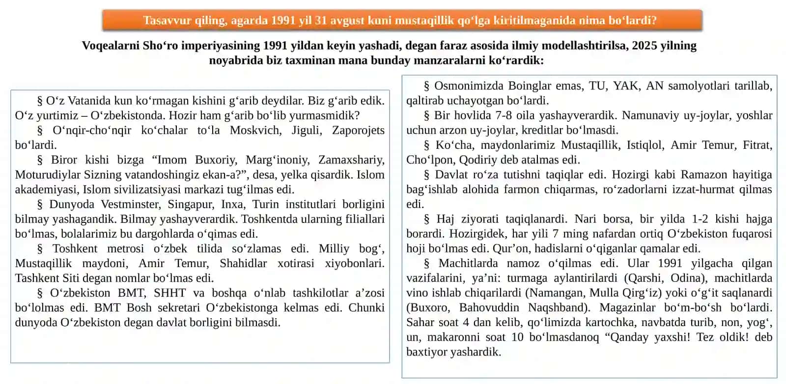 O‘ZBEKISTONDAGI MAʼNAVIY VA MADANIY TARAQQIYOT 3