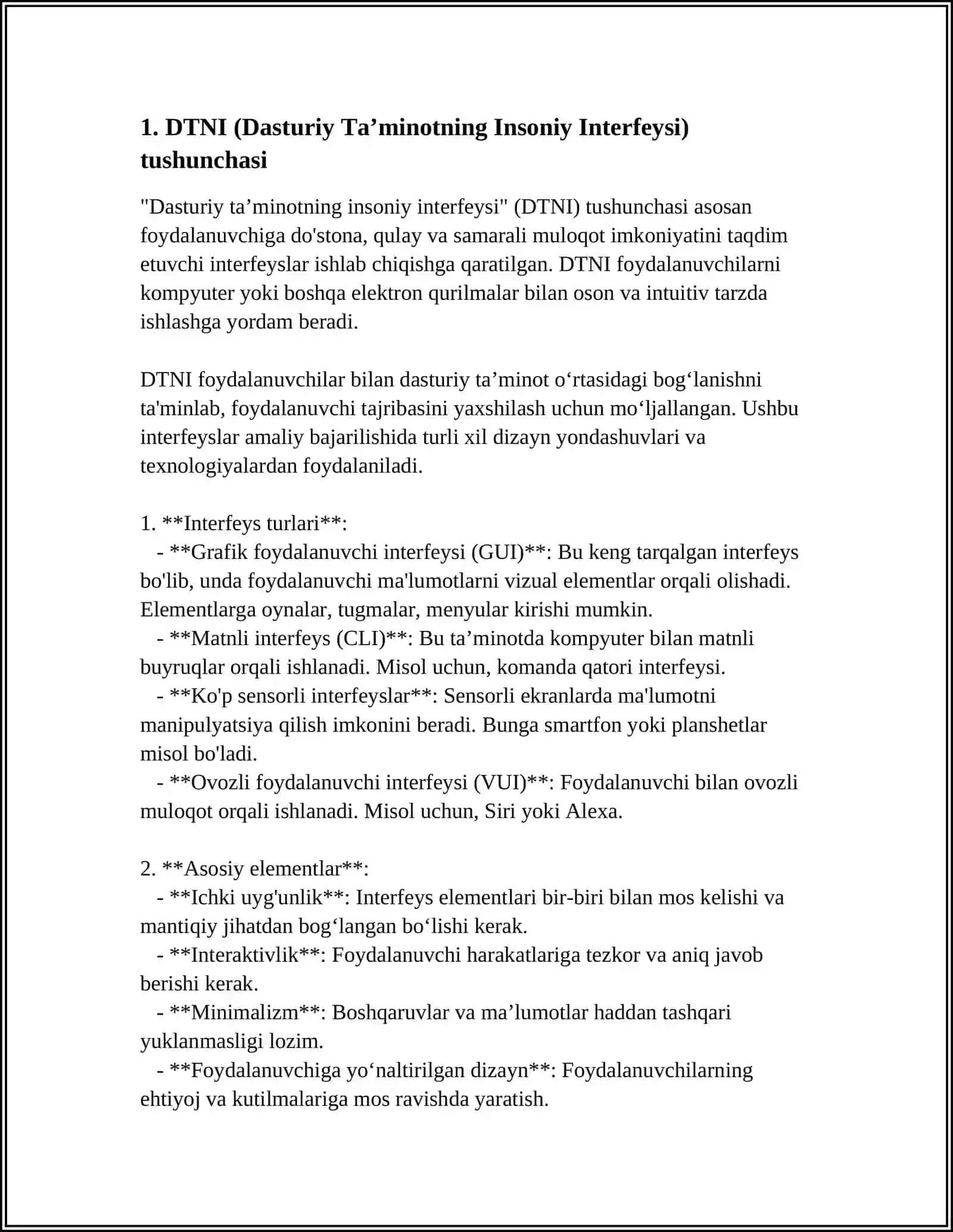 DTNI YARATISHDA FOYDALANUVCHI MODELI 3