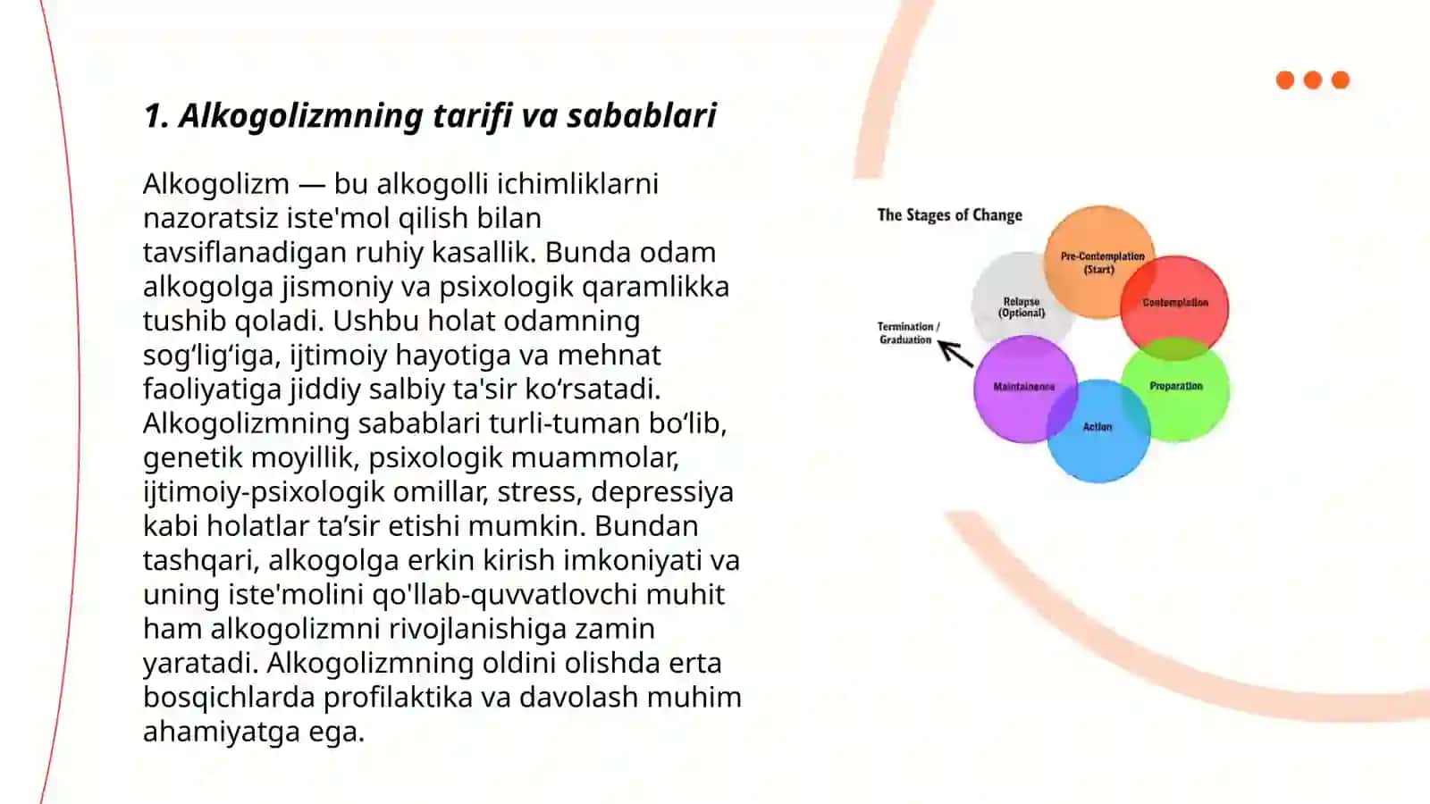 Alkogolizm va uning o'smirlarda ko'rinish bosqichlari 3