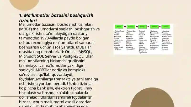 Ma'lumotlar bazasini boshqarish tizimlari 3