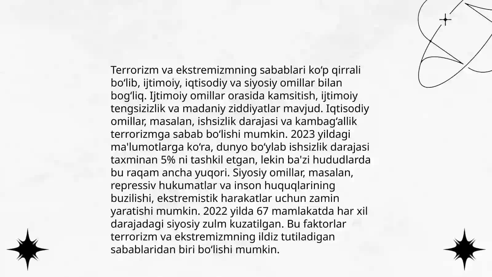 Terrorizm va ekstremizmga qarshi kurashish yo‘llari 3